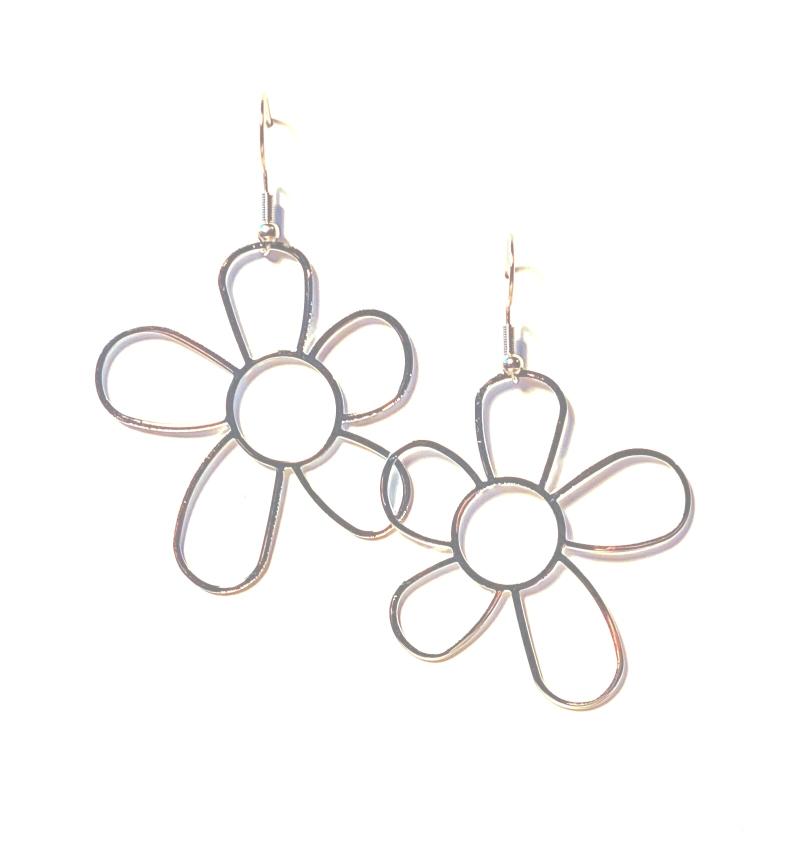 Sazou Jewels Bloem oorbellen met stainless steel haakje