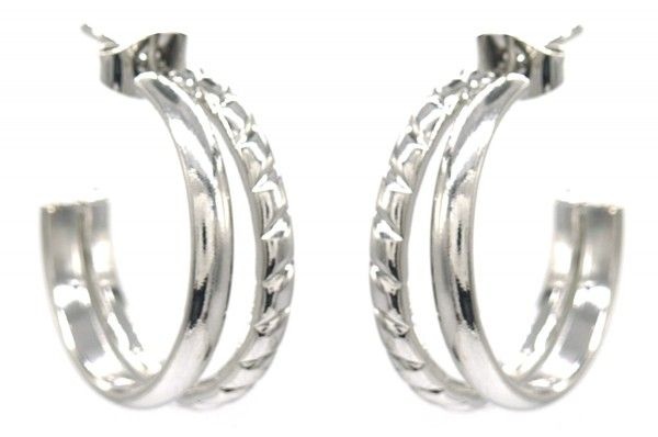Musthaves Twisted stainless steel oorbellen