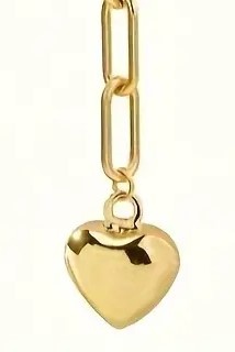 Verstelbare Stainless Steel gouden ketting met hart
