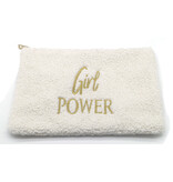 Teddy make up tasje met de tekst Girl Power