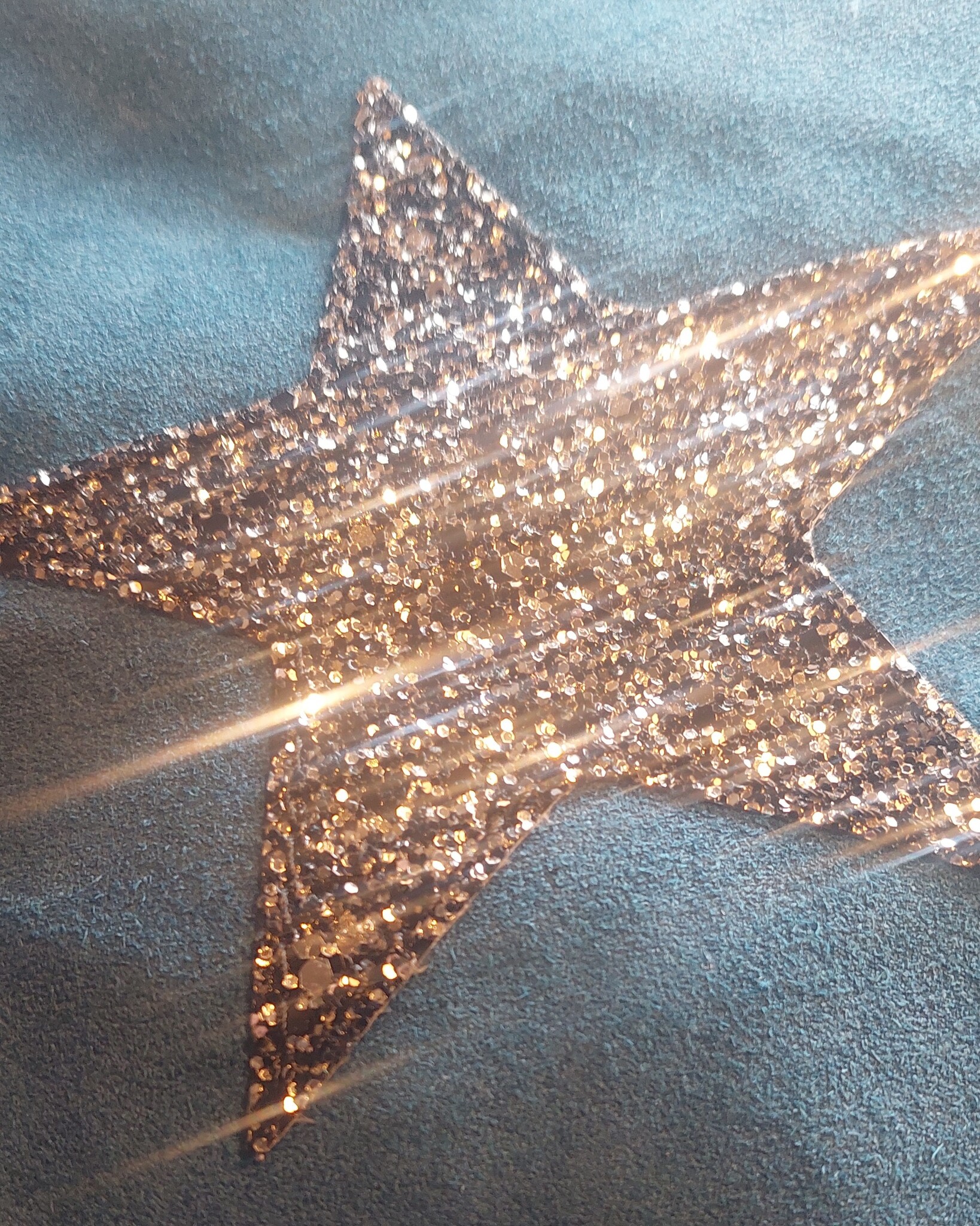Echt Suede Tas Stacia Star Blue