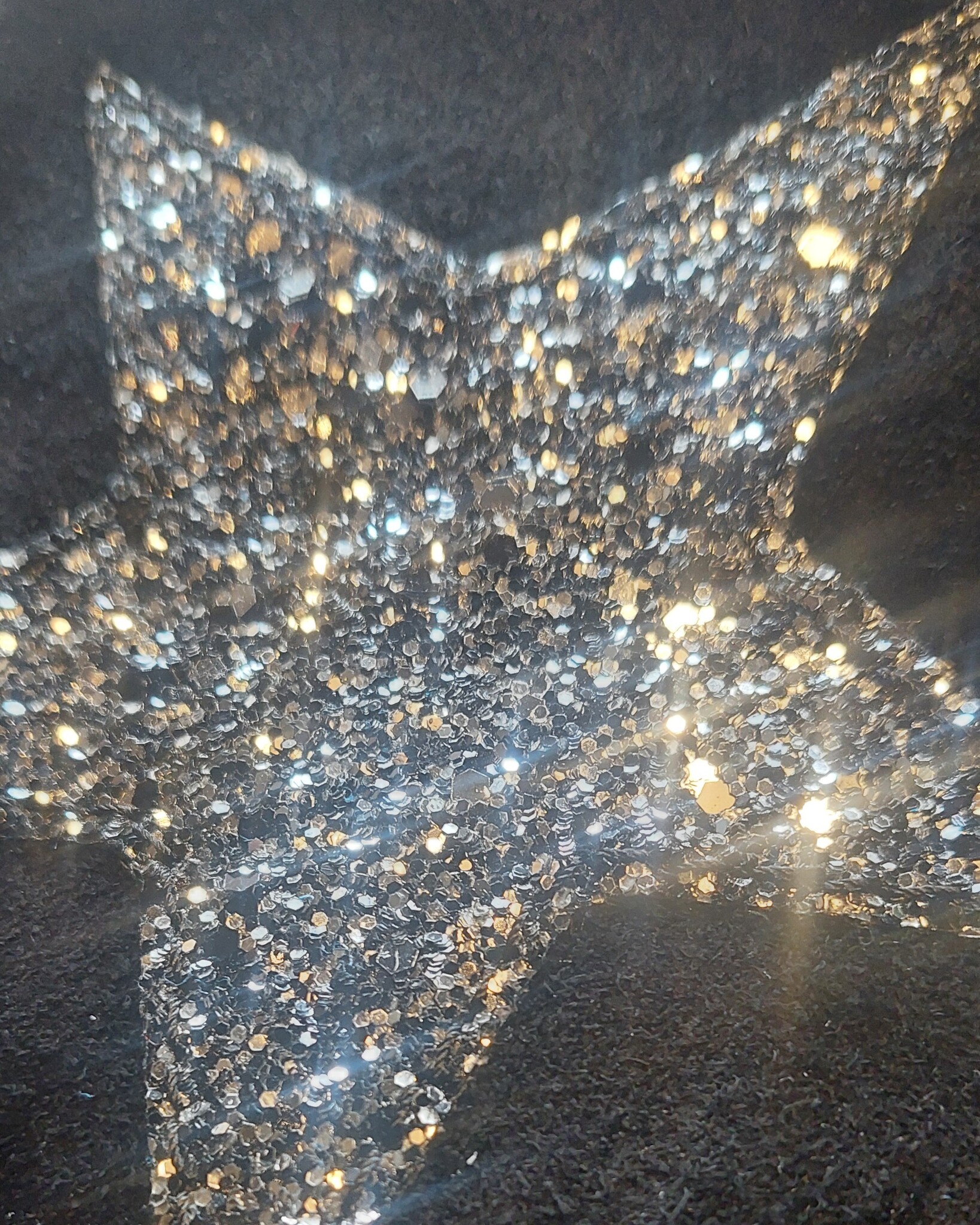 100% Suede Tas Stacia Star Black uit Italie