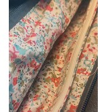 Blauwe tas Mandoline met decoratieve steentjes