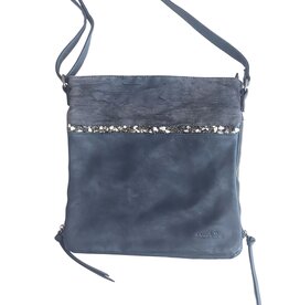 Tas | Mandoline | Jeans Blauw | Steentjes