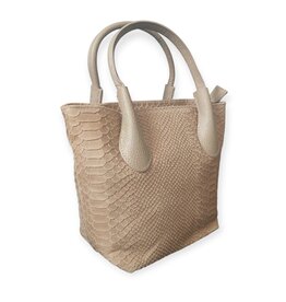 Tas | Leer | Kroko print | Italy
