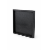 Vierkant dienblad in zwart wit met tekst "Coffee & Friends"