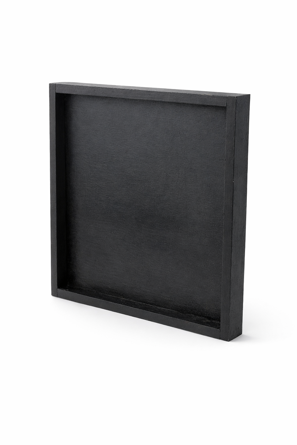 Vierkant dienblad in zwart wit met tekst "Coffee & Friends"