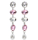 Sazou Jewels Oorbellen met crystals 8 cm