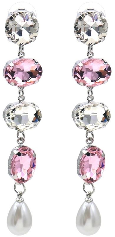 Sazou Jewels Oorbellen met crystals 8 cm