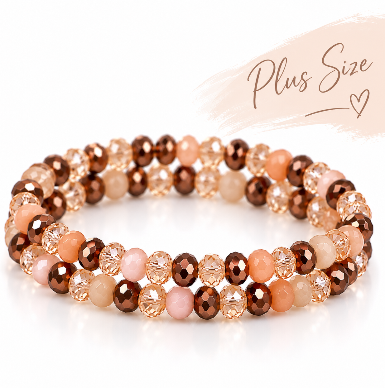 Sazou Jewels Armbanden set van 6 mm Multicolor glasbeads