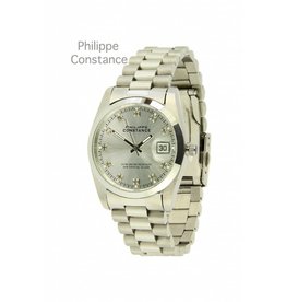 Philippe Constance Horloge Large Silver Stones Silver