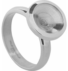 Ohlala Ring | Twist | Steel | Zilver | 10 mm | OHR38