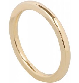 Ohlala Ring | Round | Steel | Gold | OHR33