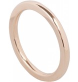 Ohlala Stainless Steel ring Round Rosé