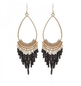 Oorbellen |  Strass en Steentjes | Black