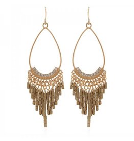 Oorbellen | Strass en Steentjes | Gold