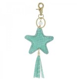 Tas,- Sleutelhanger Ster Mint met flosje