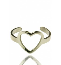 Ring Stainless Steel (RVS) Heart