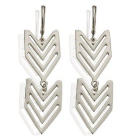 Oorbellen | Arrow | Silver