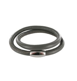 Colori Armband Leer Colori Jewels - Grey