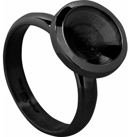 Ohlala Ring | Twist | Steel | Black | 10 mm | OHR71