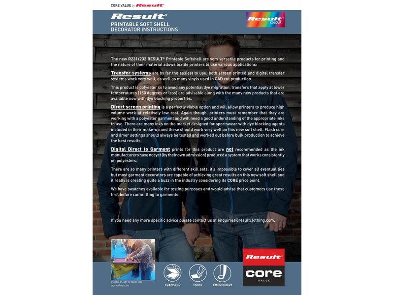Result Core Printable Softshell Jacket