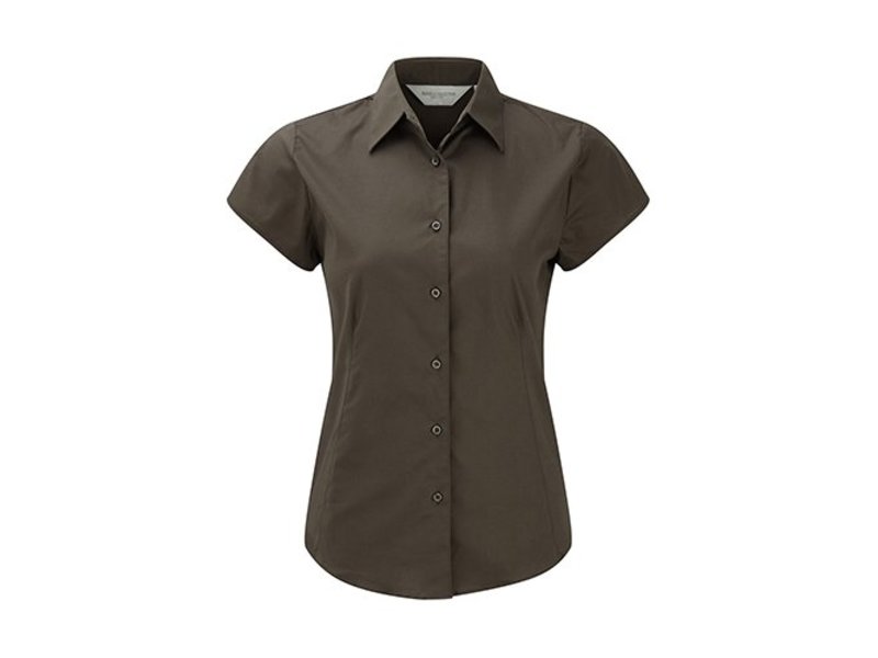 Russell Collection Tailored Shortsleeve Blouse