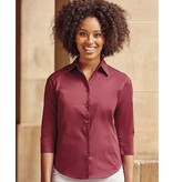 Russell Collection Tailored Blouse with 3/4 Sleeves