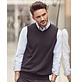 Russell Collection Mens V-Neck Sleeveless Knitted Pullover