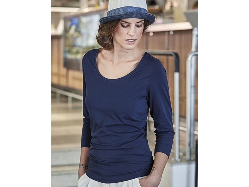 Tee Jays Ladies 3/4 Sleeve Stretch T-Shirt