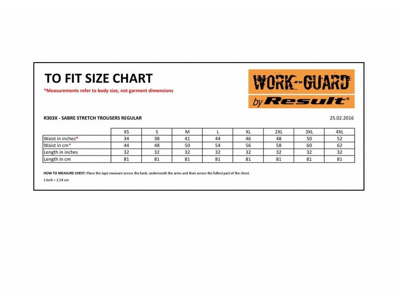 Result Work-Guard Work Guard Stretch Trousers Reg