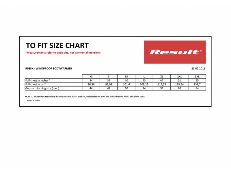 Result Windproof Bodywarmer