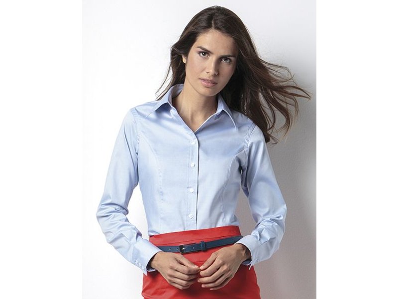 Kustom Kit Ladies Corporate Oxford Blouse LS