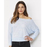 Bella + Canvas Flowy LS Off Shoulder T-Shirt