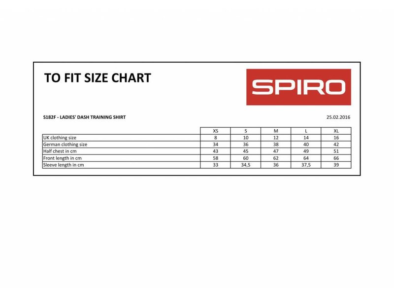 Spiro | S182F | 025.33 | S182F | Spiro Ladies' Dash Training Shirt