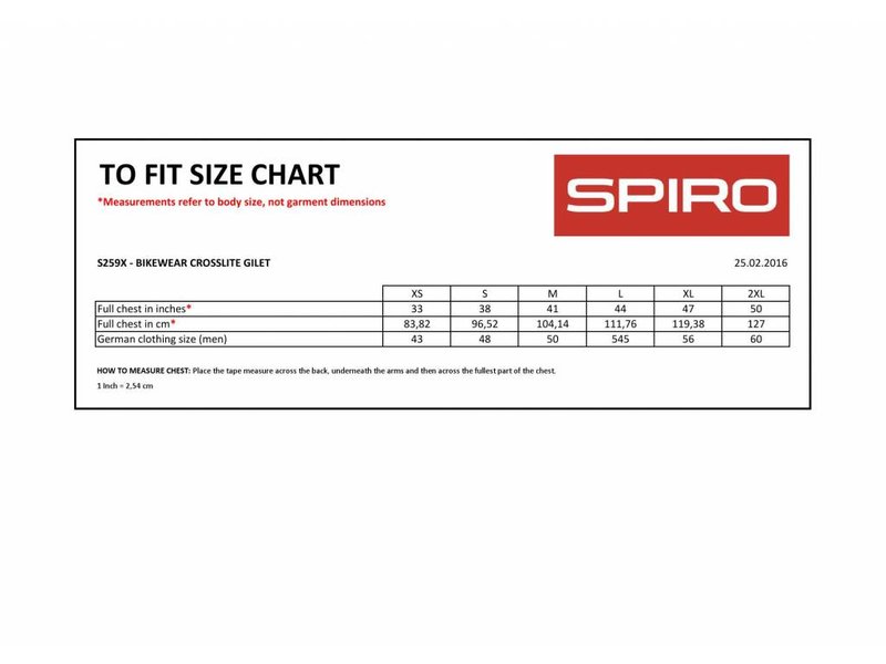 Spiro | S259X | 053.33 | S259X | Spiro Bikewear Crosslite Gilet