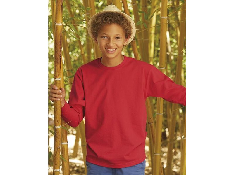 Fruit of the Loom Kids LS Value Weight T-Shirt