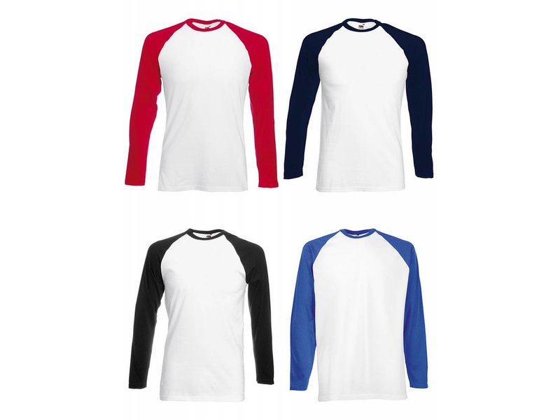 Fruit of the Loom Long Sleeve Baseball T-Shirt