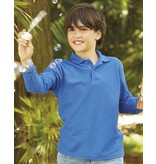 Fruit of the Loom Kids Long Sleeve Polo 65/35 Fruit of the Loom Kids Long Sleeve Polo 65/35