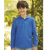 Fruit of the Loom Kids Long Sleeve Polo 65/35