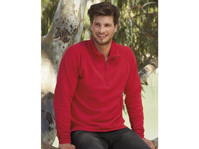 Fruit of the Loom Zip Neck Sweater