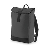 Bag Base Reflective Roll-Top Backpack