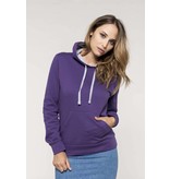 Kariban Dames Hoodie met capuchon in contrasterende kleur