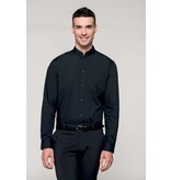 Kariban Men's Long Sleeve Mandarin Collar Blouse