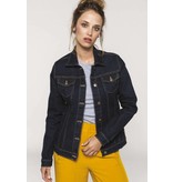 Kariban Ongevoerde damesjas van denim Kariban Ongevoerde damesjas van denim