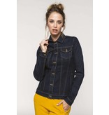 Kariban Ongevoerde damesjas van denim Kariban Ongevoerde damesjas van denim
