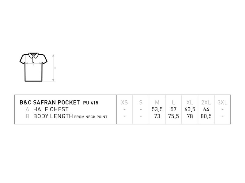 B&C Safran Pocket Polo