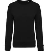 Kariban Dames Sweater BIO ronde hals raglanmouwen