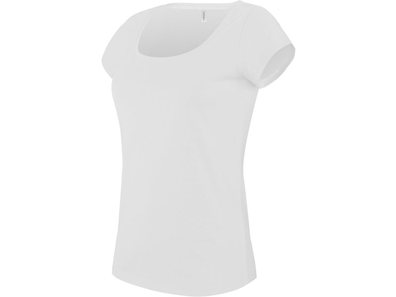 Kariban Dames T-Shirt korte mouwen met boothals