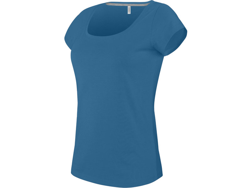 Kariban Dames T-Shirt korte mouwen met boothals